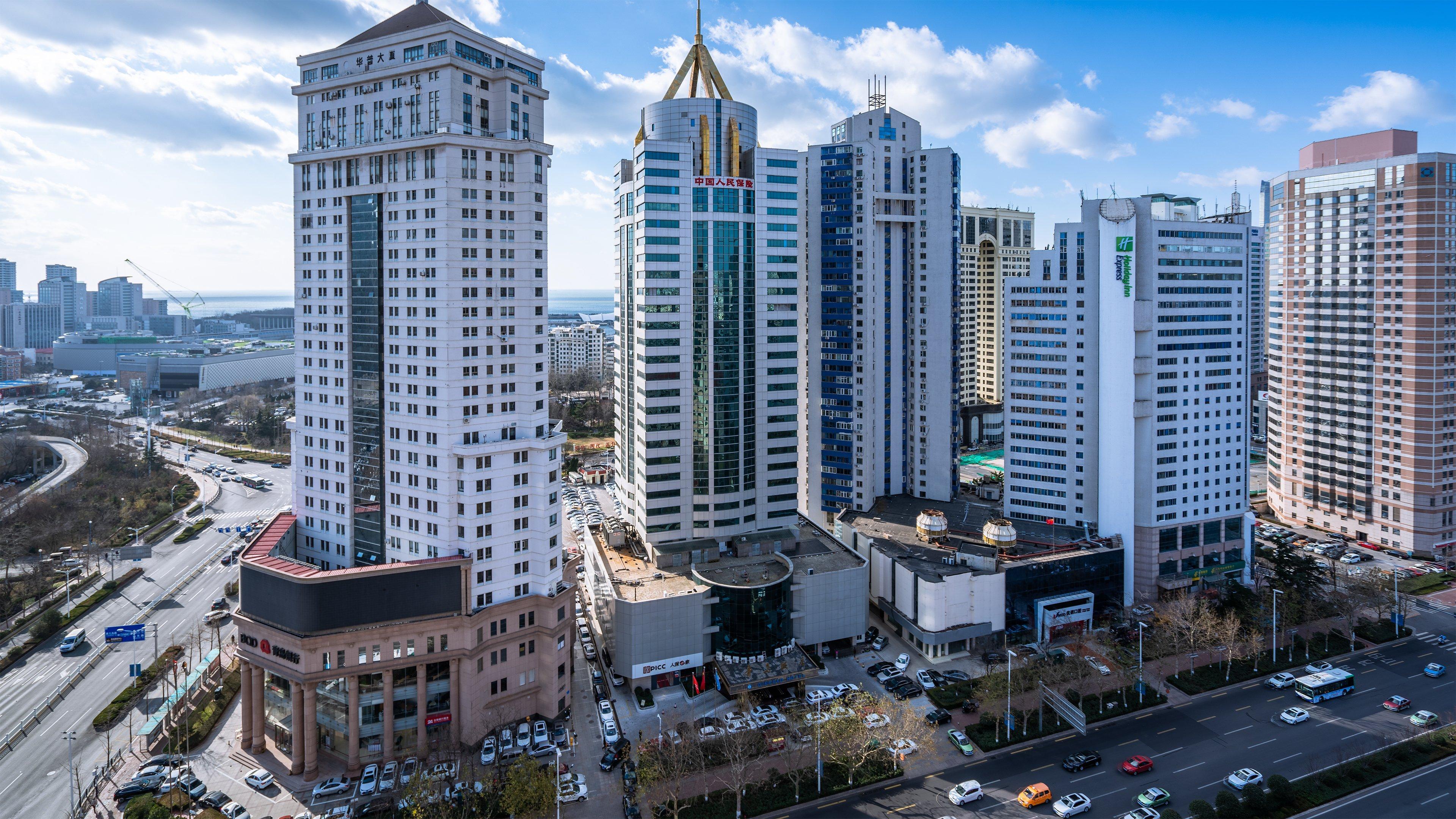 Holiday Inn Express Qingdao City Center By Ihg Buitenkant foto